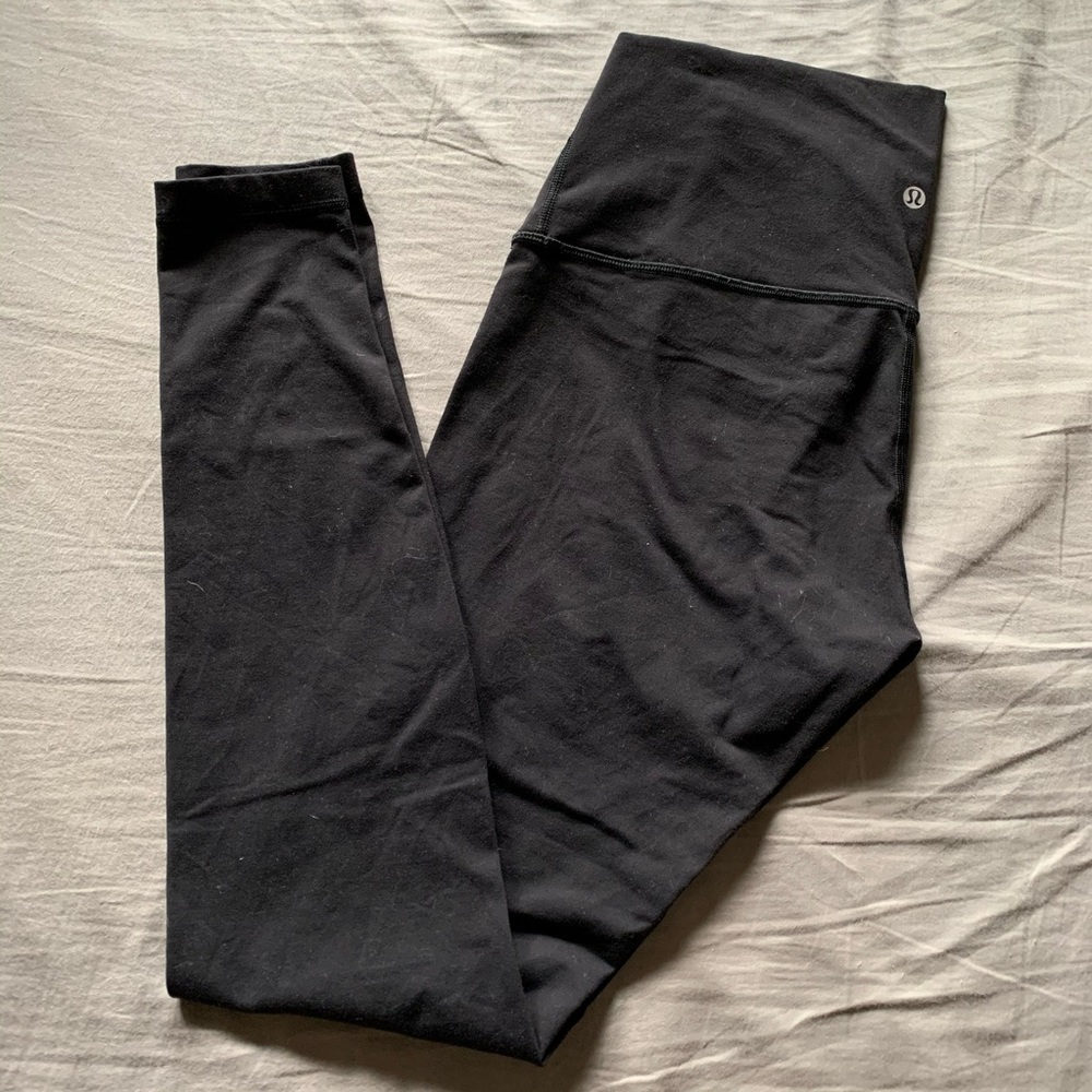 Lululemon Black High Waisted Wunderunder Leggings